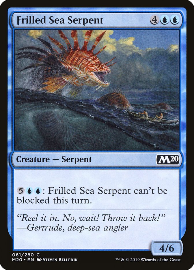 Frilled Sea Serpent [Core Set 2020] | Yard's Games Ltd