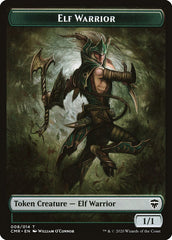 Copy (013) // Elf Warrior Double-Sided Token [Commander Legends Tokens] | Yard's Games Ltd