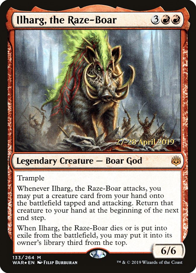 Ilharg, the Raze-Boar [War of the Spark Prerelease Promos] | Yard's Games Ltd
