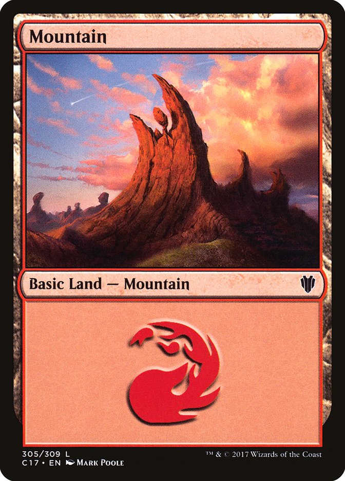 Mountain (305) [Commander 2017] | Yard's Games Ltd