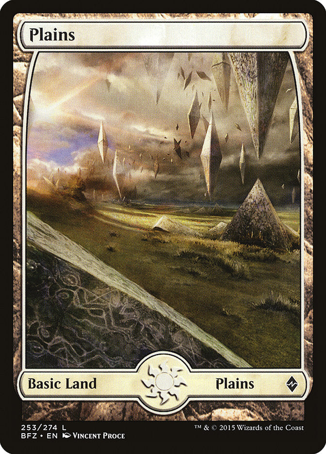 Plains (253) (Full Art) [Battle for Zendikar] | Yard's Games Ltd