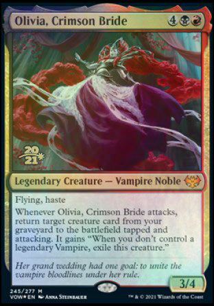 Olivia, Crimson Bride [Innistrad: Crimson Vow Prerelease Promos] | Yard's Games Ltd