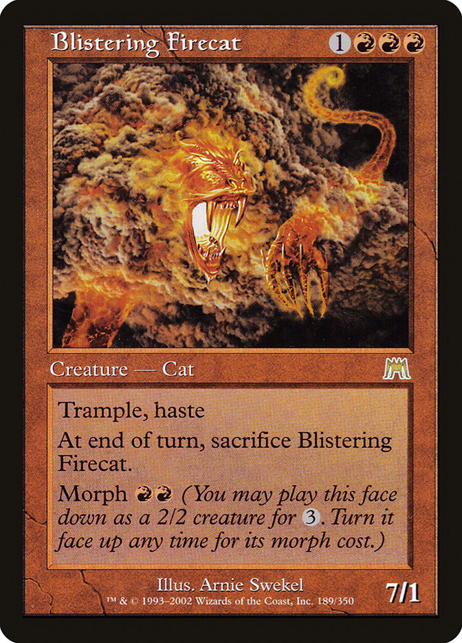 Blistering Firecat [Onslaught] | Yard's Games Ltd