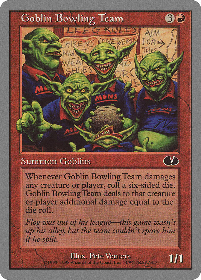 Goblin Bowling Team [Unglued] | Yard's Games Ltd