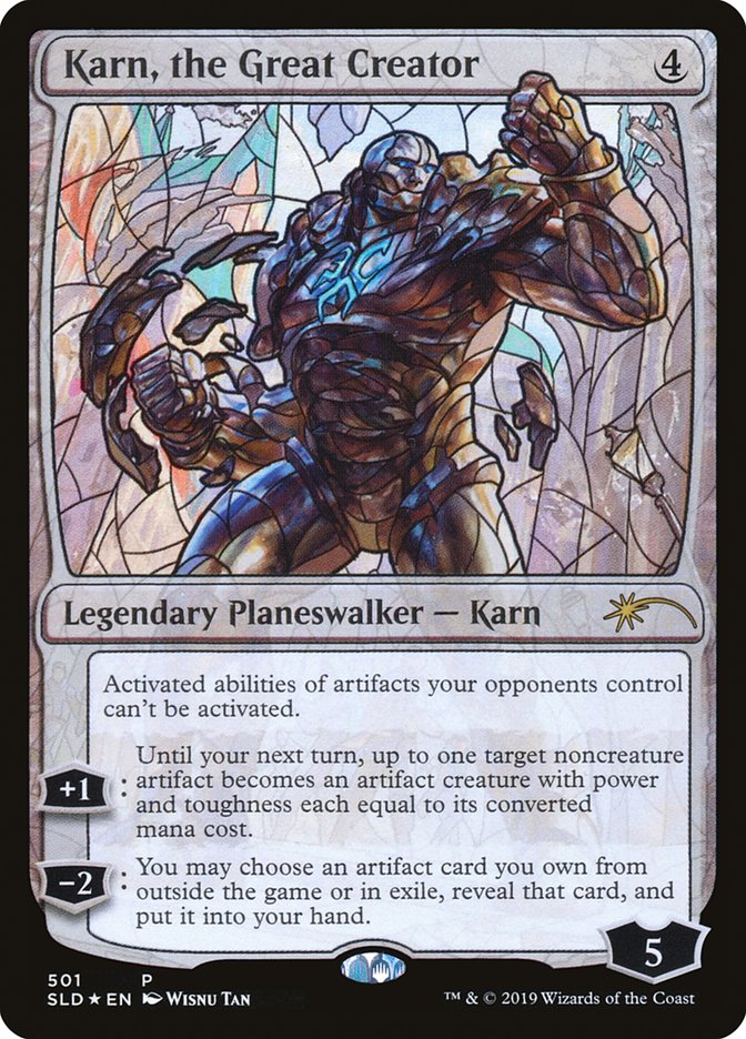 Karn, the Great Creator (Stained Glass) [Secret Lair Drop Promos] | Yard's Games Ltd