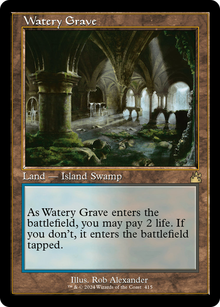 Watery Grave (Retro) [Ravnica Remastered] | Yard's Games Ltd