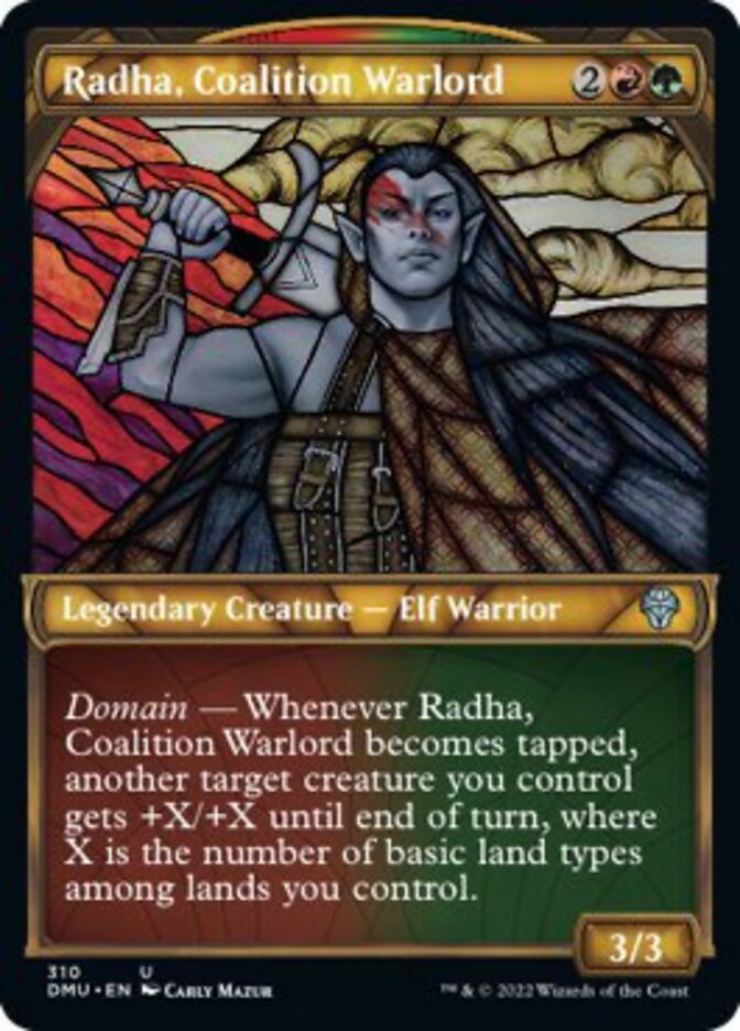 Radha, Coalition Warlord (Showcase) [Dominaria United] | Yard's Games Ltd