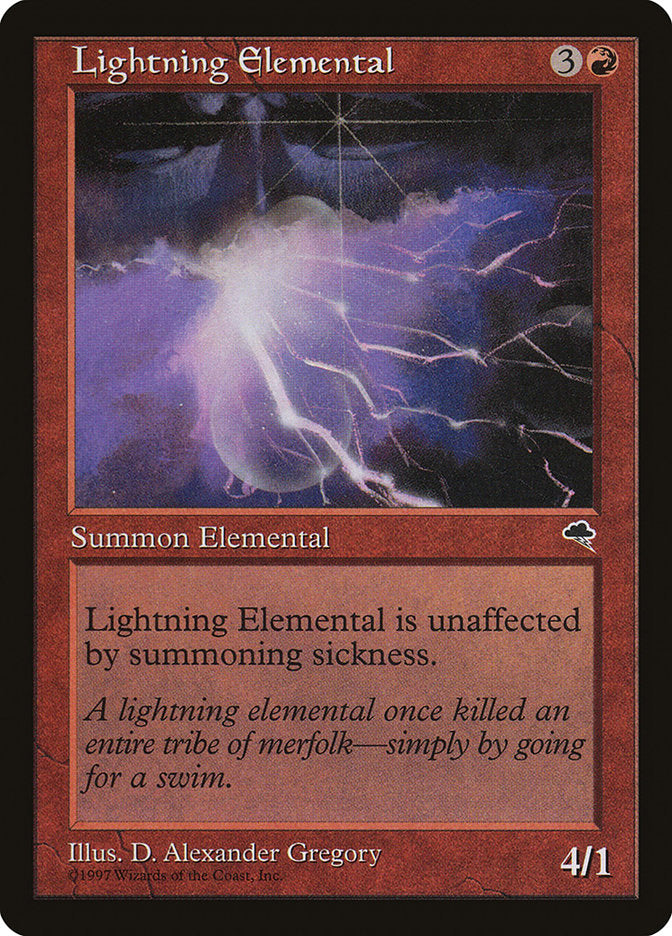 Lightning Elemental [Tempest] | Yard's Games Ltd