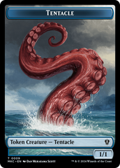 Tentacle // Koma's Coil Double-Sided Token [Murders at Karlov Manor Commander Tokens] | Yard's Games Ltd