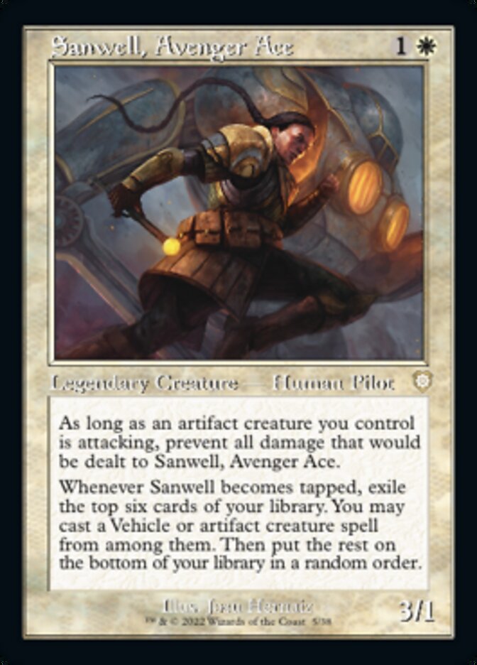 Sanwell, Avenger Ace (Retro) [The Brothers' War Commander] | Yard's Games Ltd