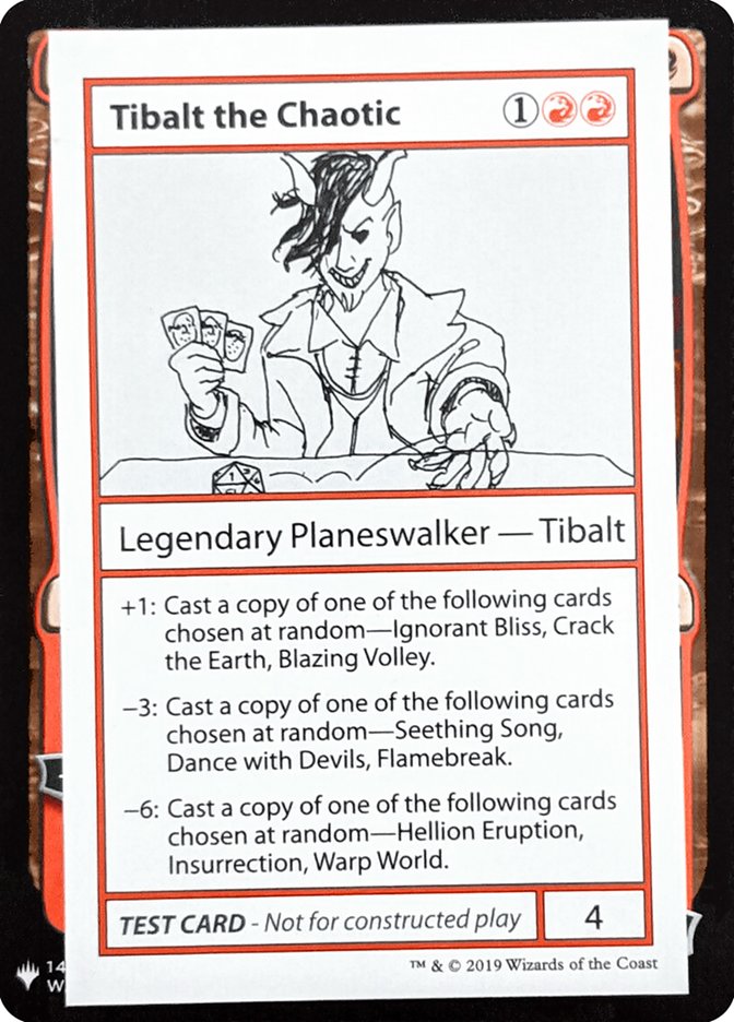 Tibalt the Chaotic [Mystery Booster Playtest Cards] | Yard's Games Ltd