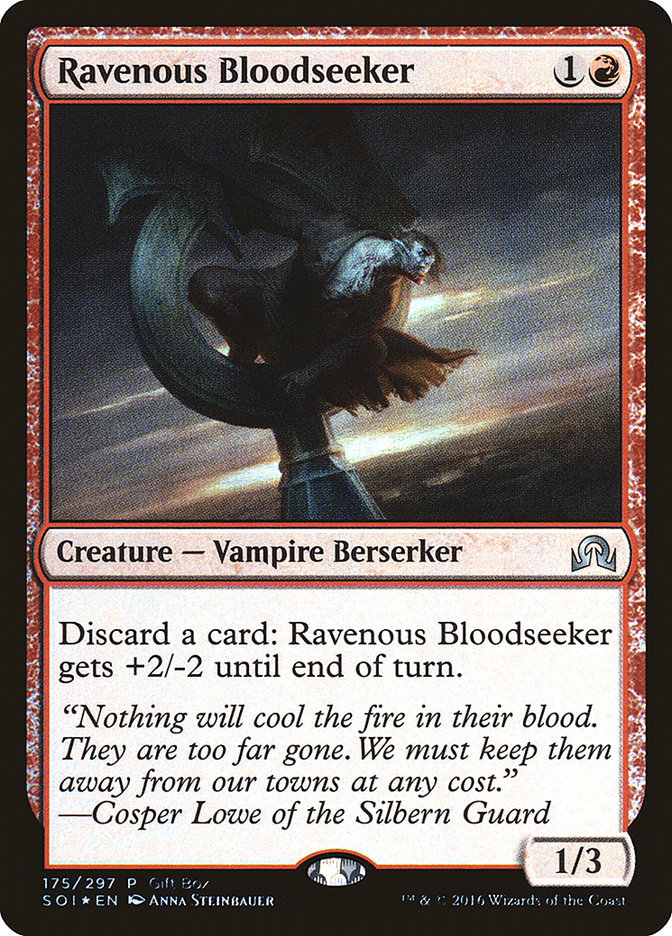 Ravenous Bloodseeker (Gift Box) [Shadows over Innistrad Promos] | Yard's Games Ltd