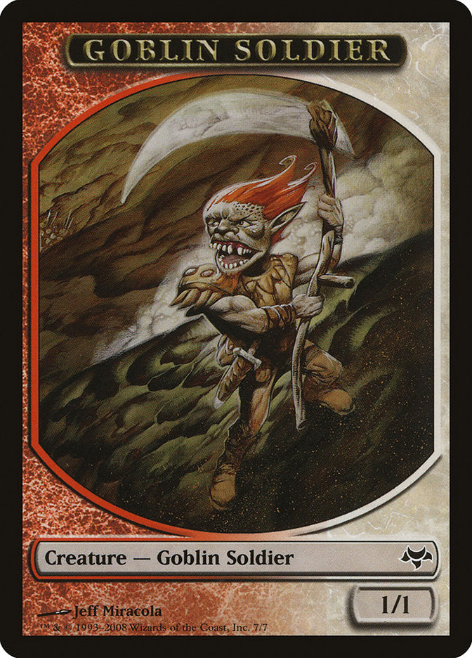 Goblin Soldier Token [Eventide Tokens] | Yard's Games Ltd