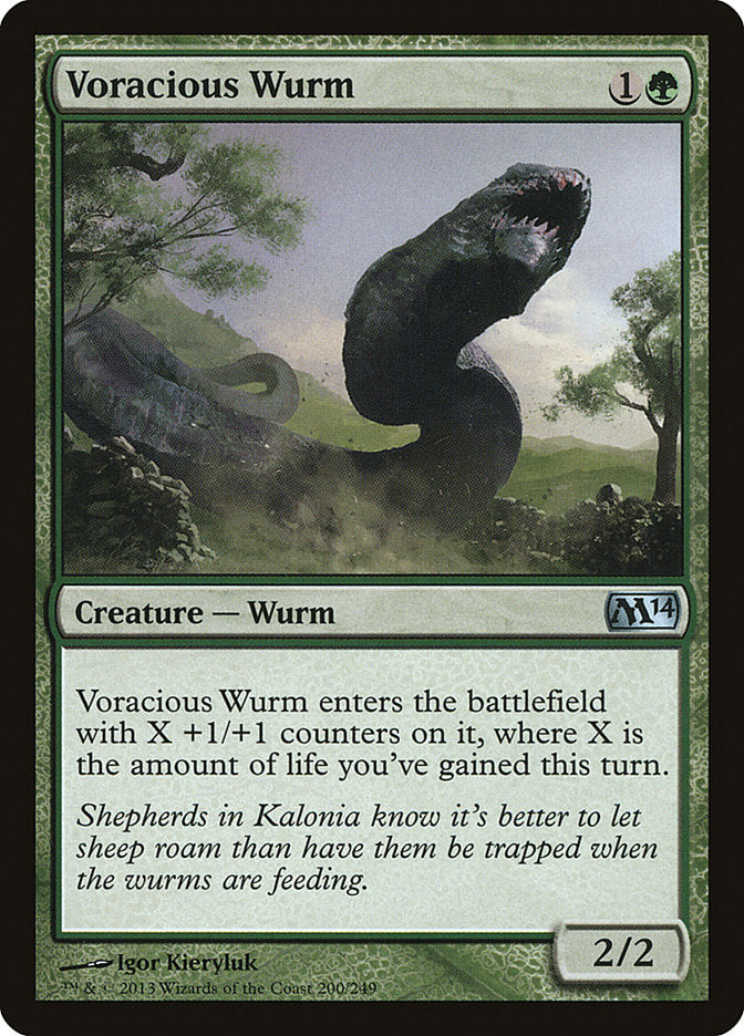 Voracious Wurm [Magic 2014] | Yard's Games Ltd