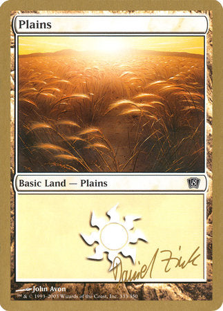 Plains (333) - 2003 Daniel Zink (8ED) [World Championship Decks 2003] | Yard's Games Ltd
