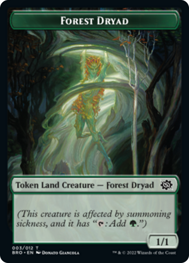 Forest Dryad Token [The Brothers' War Tokens] | Yard's Games Ltd