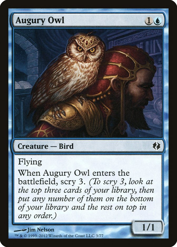 Augury Owl [Duel Decks: Venser vs. Koth] | Yard's Games Ltd