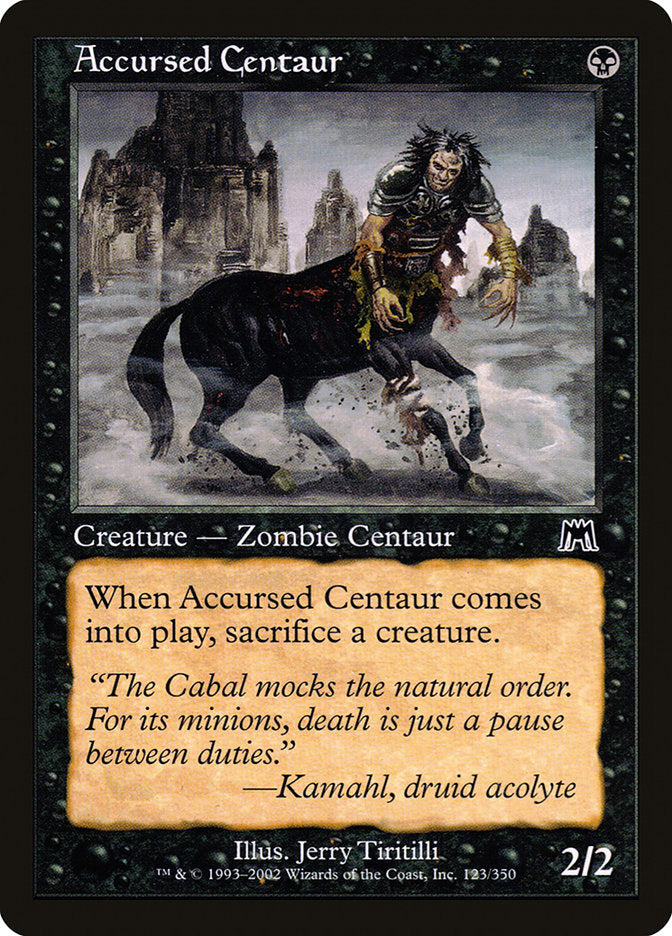 Accursed Centaur [Onslaught] | Yard's Games Ltd