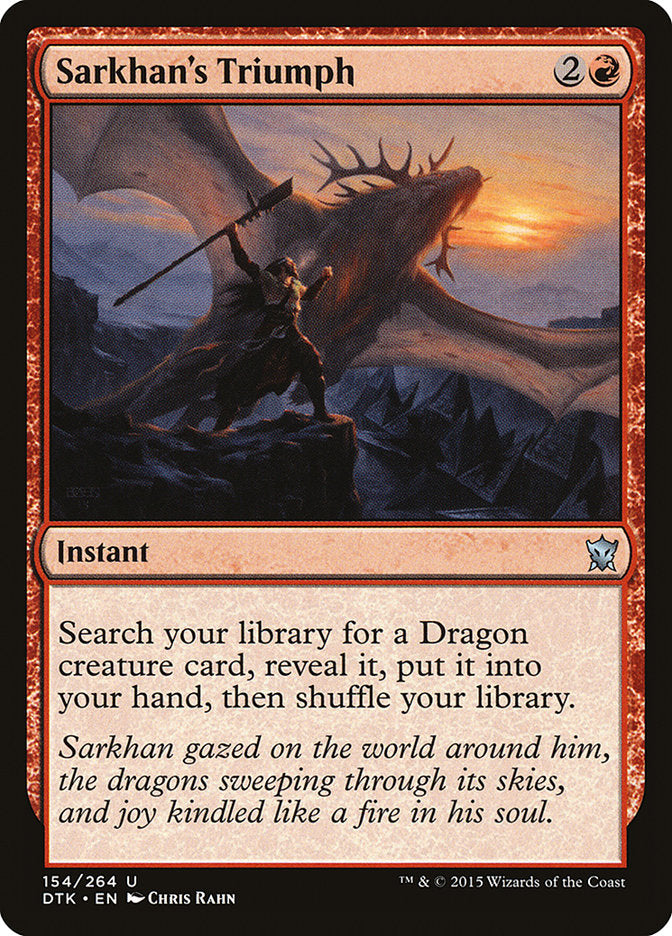 Sarkhan's Triumph [Dragons of Tarkir] | Yard's Games Ltd