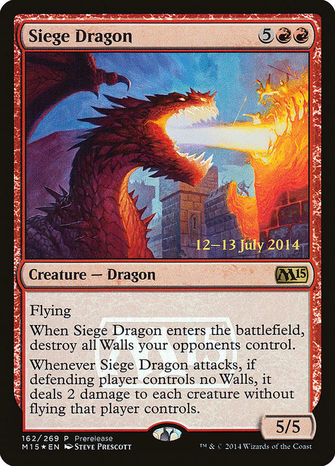 Siege Dragon [Magic 2015 Promos] | Yard's Games Ltd