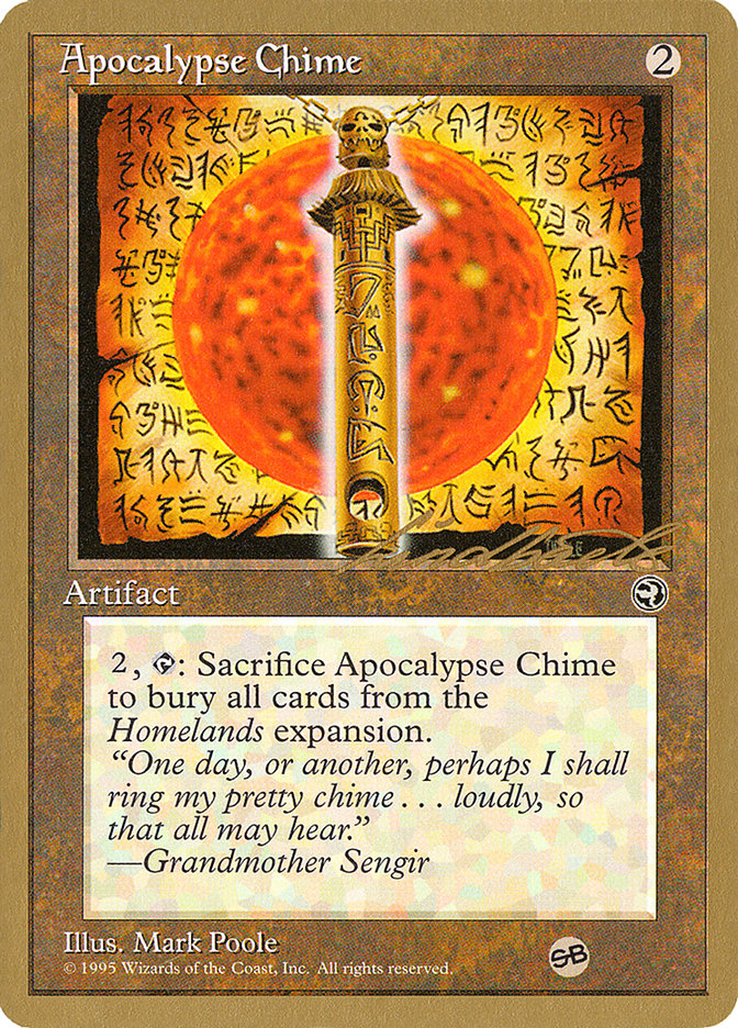 Apocalypse Chime (Leon Lindback) (SB) [Pro Tour Collector Set] | Yard's Games Ltd
