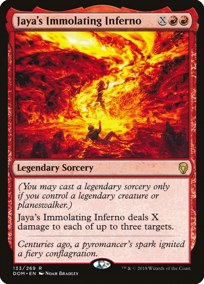 Jaya's Immolating Inferno [Dominaria] | Yard's Games Ltd