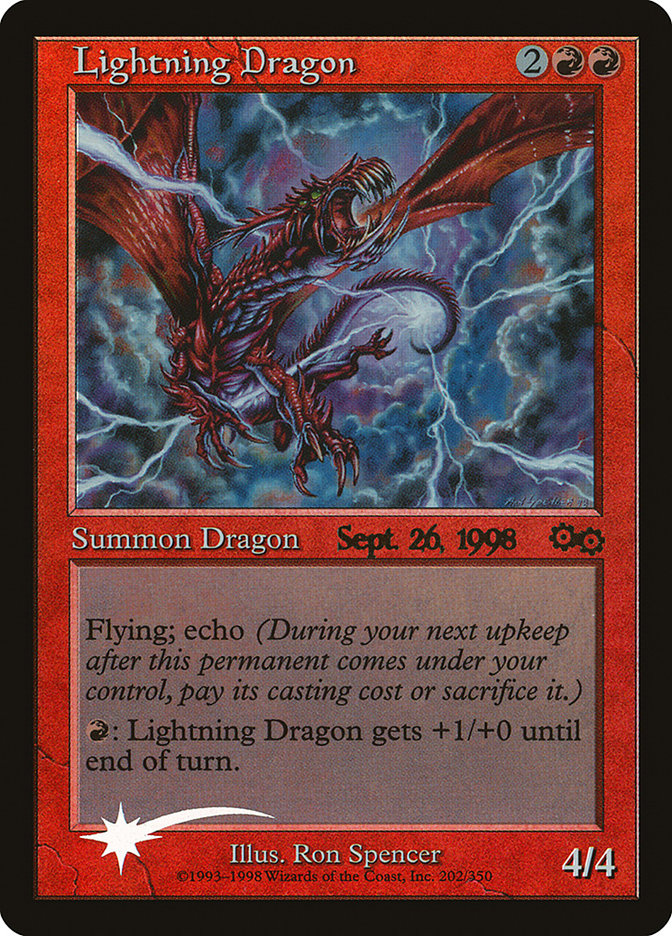 Lightning Dragon [Urza's Saga Promos] | Yard's Games Ltd