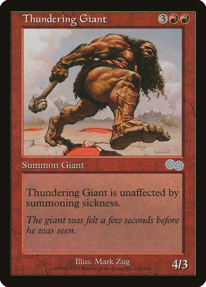Thundering Giant [Urza's Saga] | Yard's Games Ltd