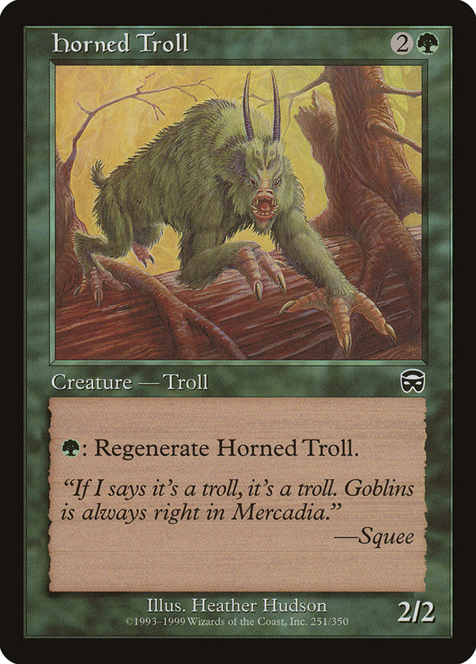 Horned Troll [Mercadian Masques] | Yard's Games Ltd