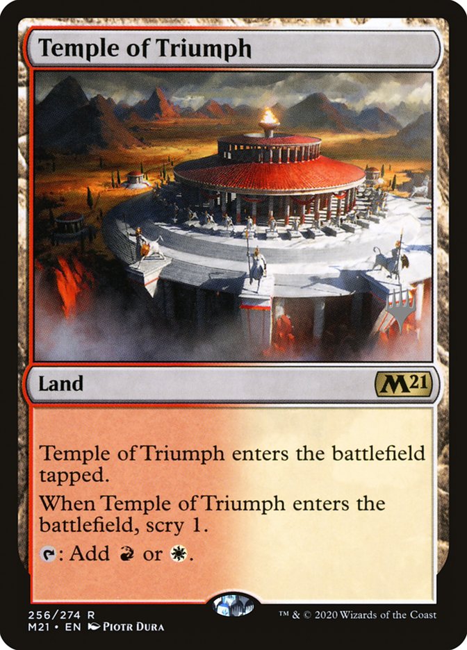 Temple of Triumph (Promo Pack) [Core Set 2021 Promos] | Yard's Games Ltd