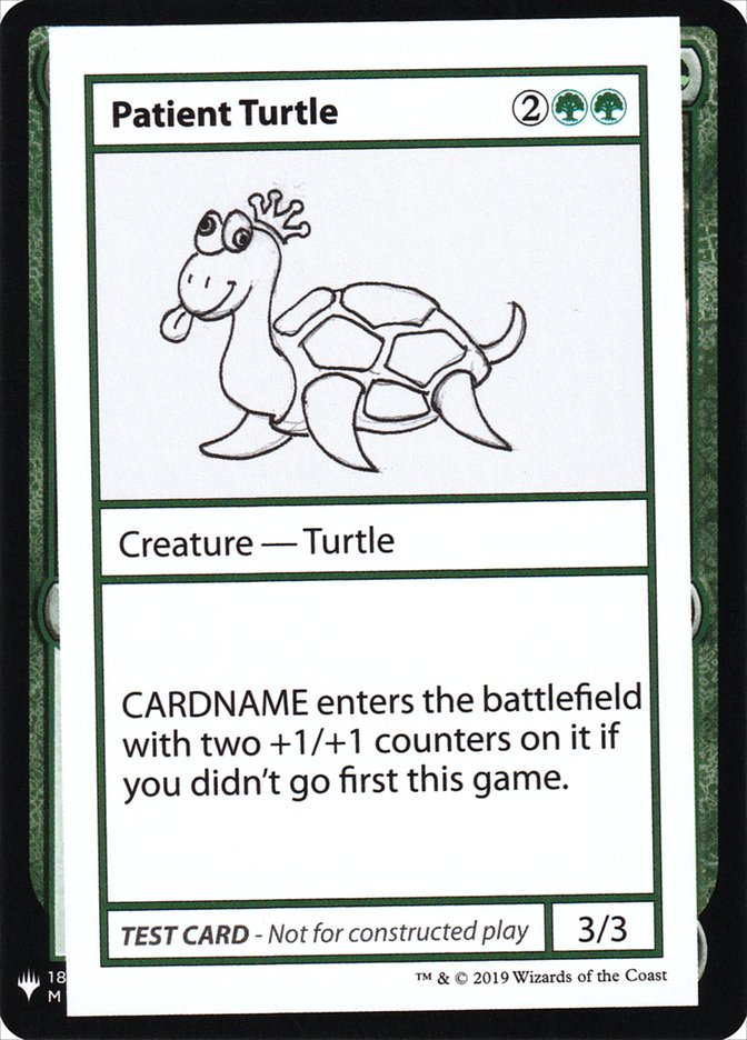 Patient Turtle [Mystery Booster Playtest Cards] | Yard's Games Ltd