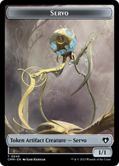 Servo // Elephant Double-Sided Token [Commander Masters Tokens] | Yard's Games Ltd
