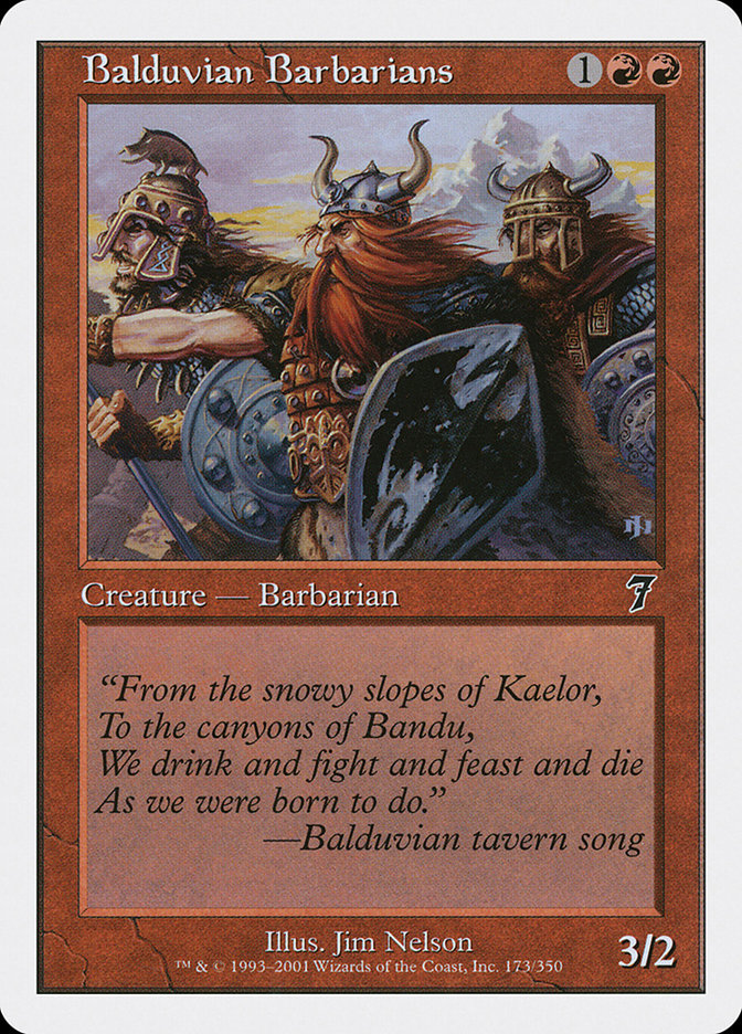 Balduvian Barbarians [Seventh Edition] | Yard's Games Ltd