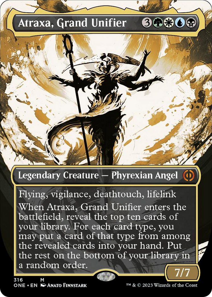 Atraxa, Grand Unifier (Borderless Ichor) [Phyrexia: All Will Be One] | Yard's Games Ltd