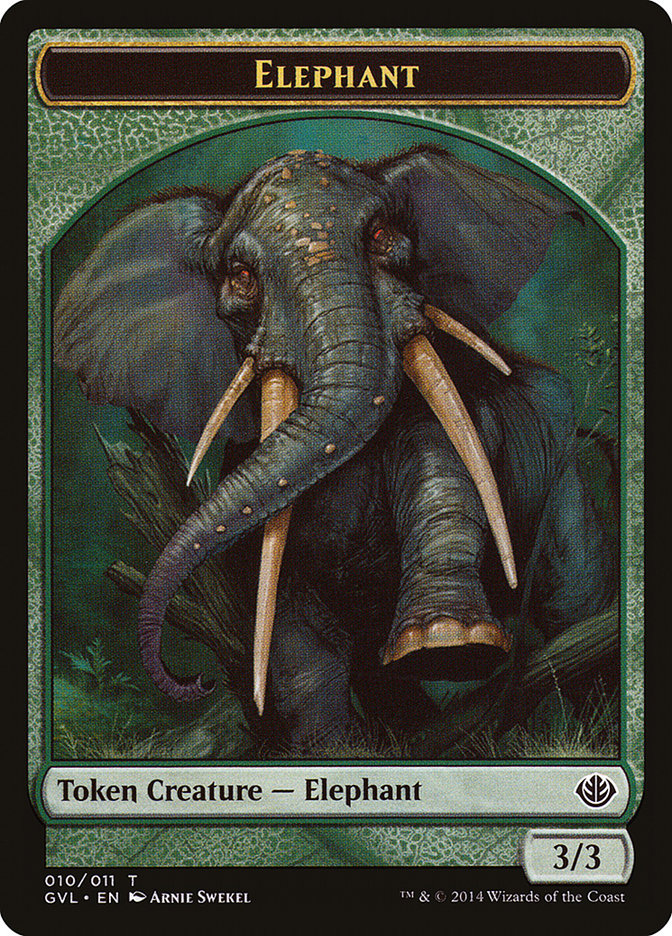 Elephant Token (Garruk vs. Liliana) [Duel Decks Anthology Tokens] | Yard's Games Ltd
