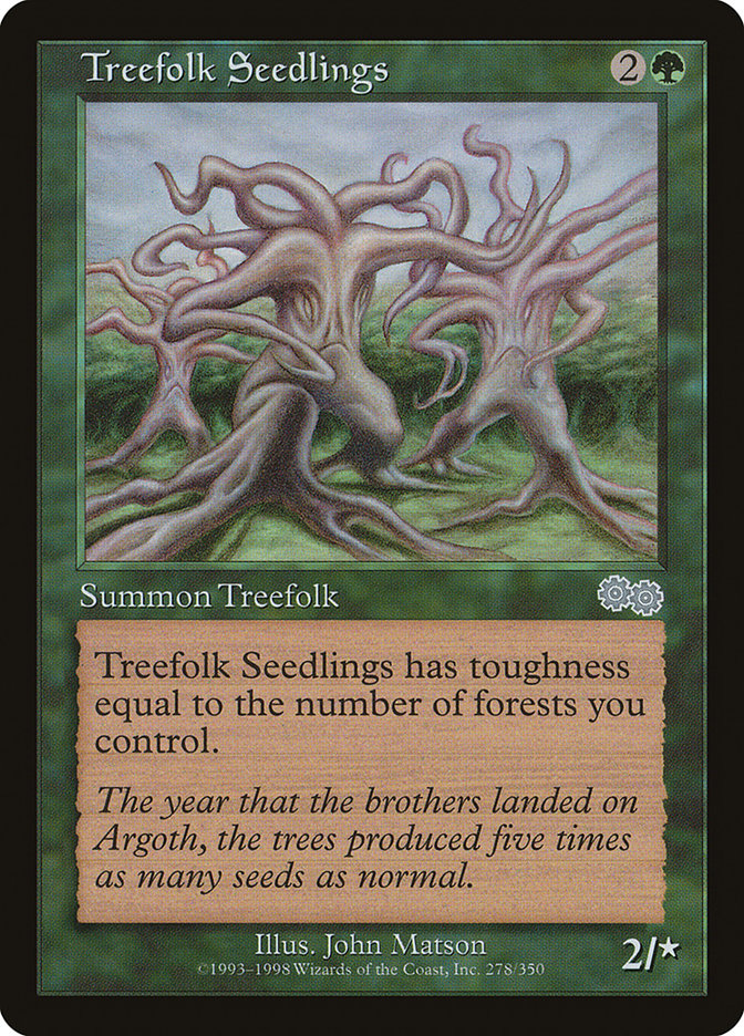 Treefolk Seedlings [Urza's Saga] | Yard's Games Ltd