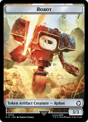 Robot // Treasure (0018) Double-Sided Token [Fallout Tokens] | Yard's Games Ltd