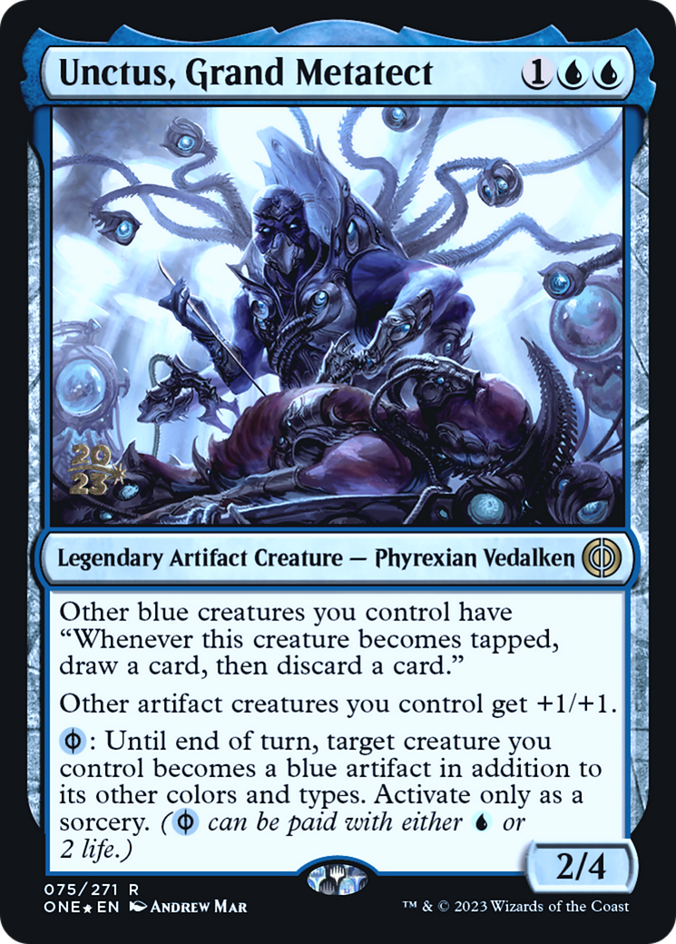 Unctus, Grand Metatect [Phyrexia: All Will Be One Prerelease Promos] | Yard's Games Ltd