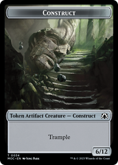 Phyrexian Golem // Construct Double-Sided Token [March of the Machine Commander Tokens] | Yard's Games Ltd