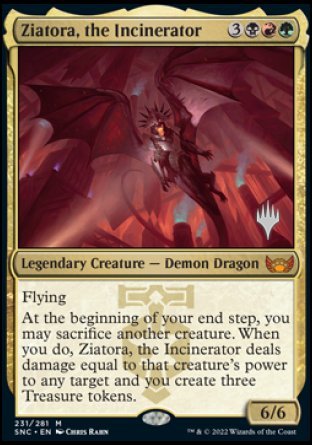 Ziatora, the Incinerator (Promo Pack) [Streets of New Capenna Promos] | Yard's Games Ltd