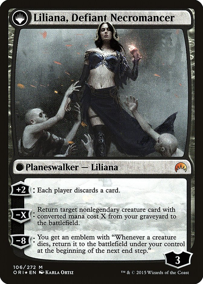 Liliana, Heretical Healer // Liliana, Defiant Necromancer [Magic Origins Prerelease Promos] | Yard's Games Ltd