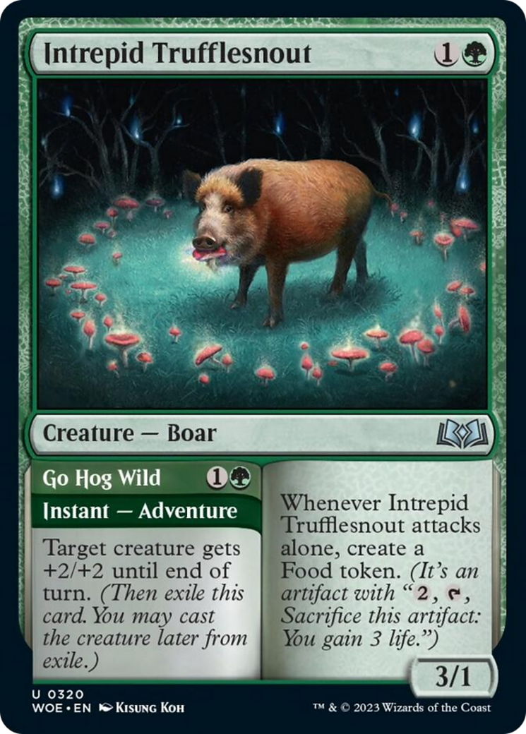 Intrepid Trufflesnout // Go Hog Wild [Wilds of Eldraine] | Yard's Games Ltd
