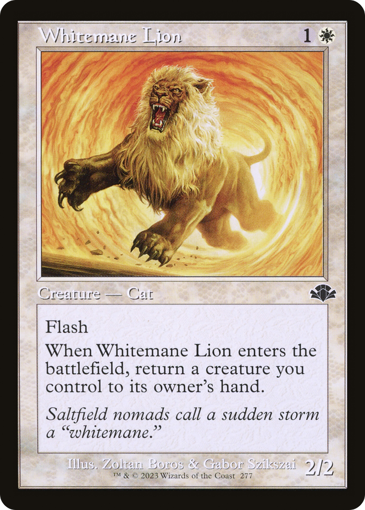 Whitemane Lion (Retro) [Dominaria Remastered] | Yard's Games Ltd