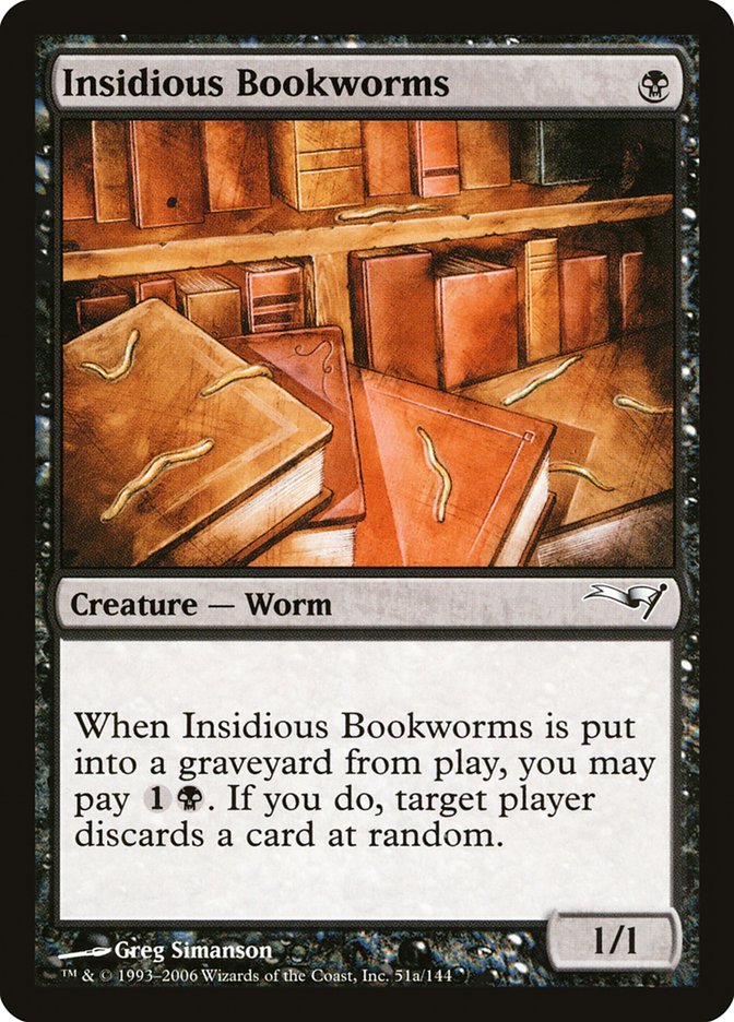 Insidious Bookworms [Coldsnap Theme Decks] | Yard's Games Ltd