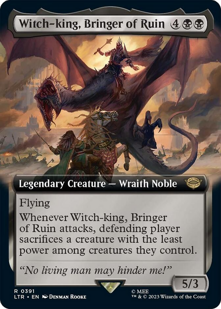 Witch-king, Bringer of Ruin (Extended Alternate Art) [The Lord of the Rings: Tales of Middle-Earth] | Yard's Games Ltd
