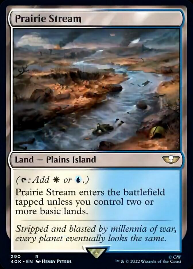 Prairie Stream (Surge Foil) [Warhammer 40,000] | Yard's Games Ltd