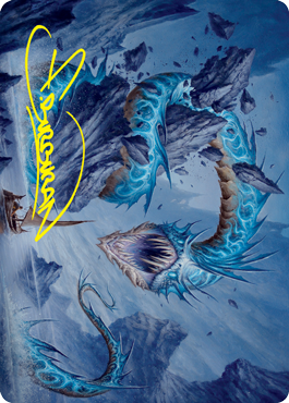 Biolume Serpent Art Card (Gold-Stamped Signature) [Innistrad: Crimson Vow Art Series] | Yard's Games Ltd