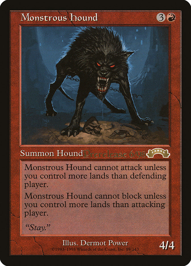 Monstrous Hound [Exodus Promos] | Yard's Games Ltd