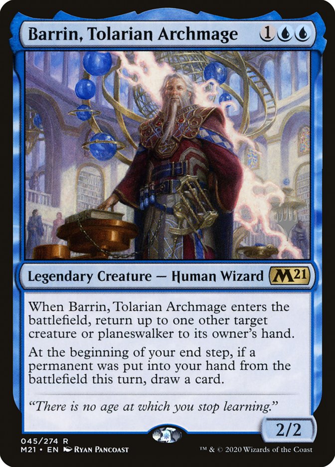 Barrin, Tolarian Archmage (Promo Pack) [Core Set 2021 Promos] | Yard's Games Ltd