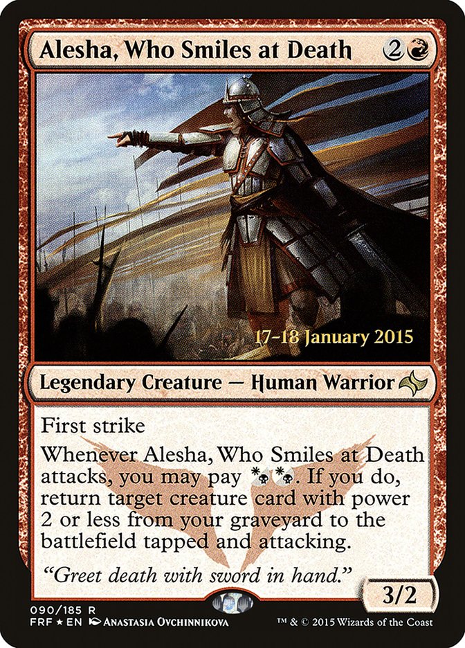 Alesha, Who Smiles at Death [Fate Reforged Prerelease Promos] | Yard's Games Ltd